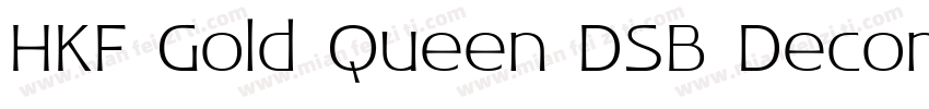 HKF Gold Queen DSB Decorative字体转换